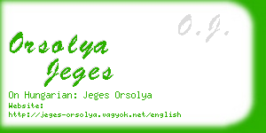 orsolya jeges business card